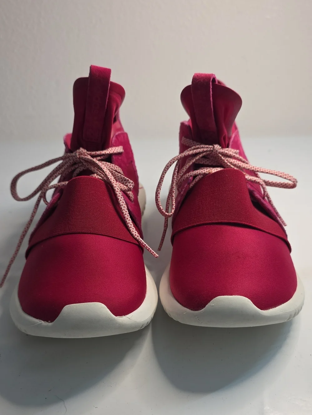 ADIDAS TUBULAR DEFIANT UNITY PINK SUEDE BOOTIE SNEAKERS LADIES 9 VGUC CUTE